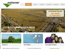 Tablet Screenshot of mahaveerdevelopers.com